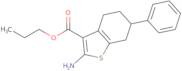Propyl 2-amino-6-phenyl-4,5,6,7-tetrahydro-1-benzothiophene-3-carboxylate