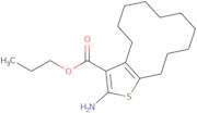 Propyl 2-amino-4,5,6,7,8,9,10,11,12,13-decahydrocyclododeca[b]thiophene-3-carboxylate