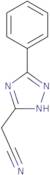 (5-Phenyl-4H-1,2,4-triazol-3-yl)acetonitrile