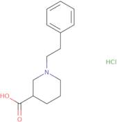 1-(2-Phenylethyl)piperidine-3-carboxylic acid hydrochloride