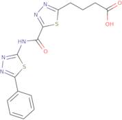 4-(5-{[(5-Phenyl-1,3,4-thiadiazol-2-yl)amino]carbonyl}-1,3,4-thiadiazol-2-yl)butanoic acid