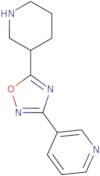 3-(5-Piperidin-3-yl-1,2,4-oxadiazol-3-yl)pyridine hydrochloride