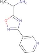 [1-(3-Pyridin-3-yl-1,2,4-oxadiazol-5-yl)ethyl]amine trifluoroacetate