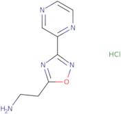 [2-(3-Pyrazin-2-yl-1,2,4-oxadiazol-5-yl)ethyl]amine hydrochloride