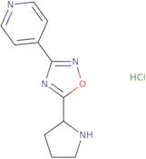 4-(5-Pyrrolidin-2-yl-1,2,4-oxadiazol-3-yl)pyridine hydrochloride