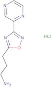 [3-(3-Pyrazin-2-yl-1,2,4-oxadiazol-5-yl)propyl]amine hydrochloride
