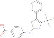 4-{[5-Phenyl-4-(trifluoromethyl)-1,3-thiazol-2-yl]amino}benzoic acid