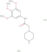 2-Piperazin-1-yl-N-(3,4,5-trimethoxyphenyl)acetamide dihydrochloride