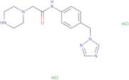 2-Piperazin-1-yl-N-[4-(1H-1,2,4-triazol-1-ylmethyl)phenyl]acetamide dihydrochloride