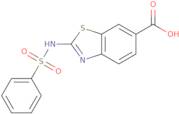 2-[(Phenylsulfonyl)amino]-1,3-benzothiazole-6-carboxylic acid