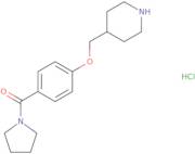 4-{[4-(Pyrrolidin-1-ylcarbonyl)phenoxy]methyl}piperidine hydrochloride