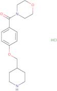 4-[4-(Piperidin-4-ylmethoxy)benzoyl]morpholine hydrochloride