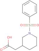 [1-(Phenylsulfonyl)piperidin-3-yl]acetic acid