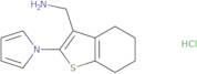 {[2-(1H-Pyrrol-1-yl)-4,5,6,7-tetrahydro-1-benzothien-3-yl]methyl}amine hydrochloride