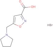 5-(Pyrrolidin-1-ylmethyl)isoxazole-3-carboxylic acid hydrobromide