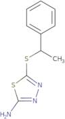 5-[(1-Phenylethyl)thio]-1,3,4-thiadiazol-2-amine