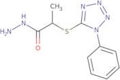 2-[(1-Phenyl-1H-tetrazol-5-yl)thio]propanohydrazide
