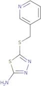 5-[(Pyridin-3-ylmethyl)thio]-1,3,4-thiadiazol-2-amine