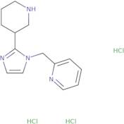 2-[(2-Piperidin-3-yl-1H-imidazol-1-yl)methyl]pyridine trihydrochloride