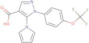 5-(1H-Pyrrol-1-yl)-1-[4-(trifluoromethoxy)phenyl]-1H-pyrazole-4-carboxylic acid