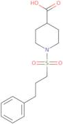 1-[(3-Phenylpropyl)sulfonyl]piperidine-4-carboxylic acid