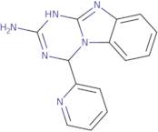 4-Pyridin-2-yl-1,4-dihydro[1,3,5]triazino[1,2-a]benzimidazol-2-amine