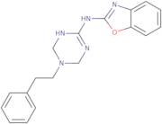 N-[5-(2-Phenylethyl)-1,3,5-triazinan-2-ylidene]-1,3-benzoxazol-2-amine