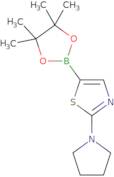 2-(pyrrolidin-1-yl)-5-(4,4,5,5-tetramethyl-1,3,2-dioxaborolan-2-yl)thiazole