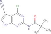 N2-Pivaloyl-4-chloro-5-cyano-7H-pyrrolo[2,3-d]pyrimidine