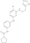 1-Pyrrolidinecarboxamide,n-[3-[[5-bromo-4-[[2-(1H-imidazol-4-yl)ethyl]amino]-2-pyrimidinyl]amino]phenyl]-