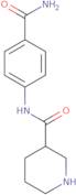 Piperidine-3-carboxylic acid(4-carbamoyl-phenyl)-amide