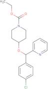 4-[(4-chlorophenyl)-2-pyridinylmethoxy]-1-piperidinecarboxylic acid ethylester