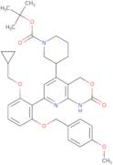 1-Piperidinecarboxylic acid,3-[7-[2-(cyclopropylmethoxy)-6-[(4-methoxyphenyl)methoxy]phenyl]-1,4...