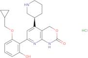 2H-Pyrido[2,3-d][1,3]oxazin-2-one,7-[2-(cyclopropylmethoxy)-6-hydroxyphenyl]-1,4-dihydro-5-[(3S)-3-piperidinyl]-,Hydrochloride(1:1)