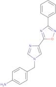 (4-{[4-(3-Phenyl-1,2,4-oxadiazol-5-yl)-1H-imidazol-1-yl]methyl}phenyl)amine