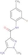 5- Amino- N- (2- fluoro- 4- methylphenyl) - 1- methyl 1H- pyrazole- 3- carboxamide