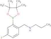 2-Propylaminomethyl)-5-fluorophenylboronic acid, pinacol ester