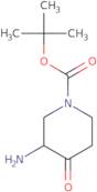 1-Piperidinecarboxylic acid, 3- amino- 4- oxo- , 1, 1- dimethylethyl ester