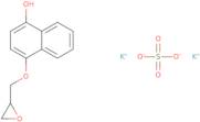 Potassium 1-(2,3-epoxypropoxy)-4-naphthol sulfate