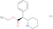 (aS,2S)-alpha-Phenyl-2-piperidineacetic acid Ethyl ester hydrochloride