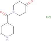 1-(Piperidine-4-carbonyl)piperidin-4-one hydrochloride