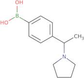 [4-(1-Pyrrolidin-1-ylethyl)phenyl]boronic acid