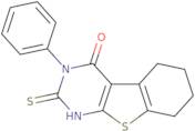 3-phenyl-2-sulfanyl-5,6,7,8-tetrahydro[1]benzothieno[2,3-d]pyrimidin-4(3h)-one