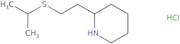 2-[2-(propan-2-ylsulfanyl)ethyl]piperidine hydrochloride