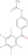 4-(Pentafluorobenzoyl)phenyl acetate