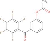 3-(Pentafluorobenzoyl)phenyl acetate