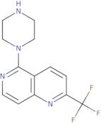 5-(1-Piperazinyl)-2-(trifluoromethyl)-1,6-naphthyridine