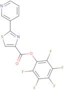 Pentafluorophenyl 2-(3-pyridinyl)-1,3-thiazole-4-carboxylate