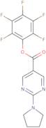 Pentafluorophenyl 2-(1-pyrrolidinyl)-5-pyrimidinecarboxylate