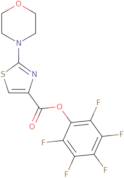 Pentafluorophenyl 2-(4-morpholinyl)-1,3-thiazole-4-carboxylate